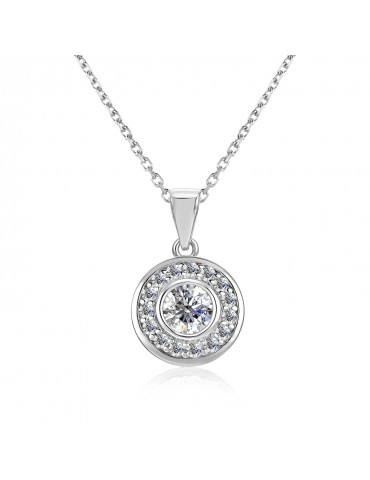 Moissanite Diamond Cercle Pendant