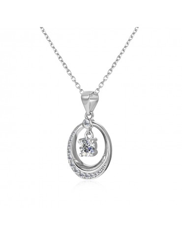 Moissanite Diamond Les Lune Pendant