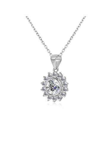 Moissanite Diamond Le pétillant Pendant 