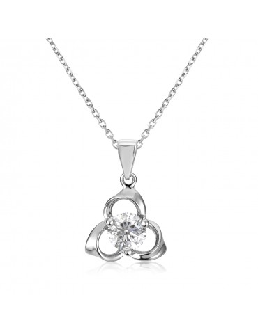 Moissanite Diamond Le Tri Pendant