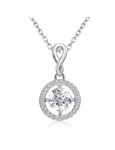 Moissanite Diamond Jumelle Pendant