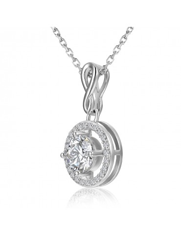 Moissanite Diamond Jumelle Pendant