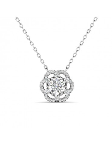 Moissanite Diamond Coligny Pendant