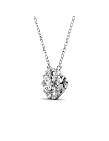 Moissanite Diamond Coligny Pendant