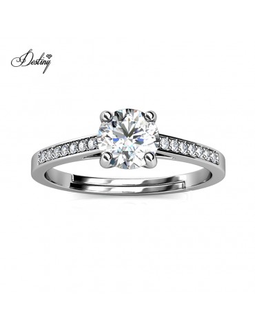 Moissanite Diamond Princesse Ring