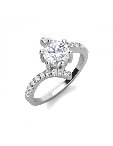 Moissanite Diamond Halian Ring