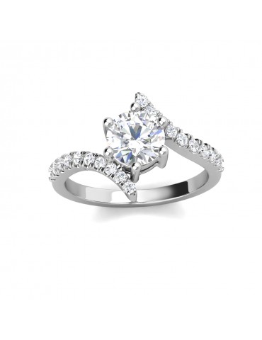 Moissanite Diamond Halian Ring