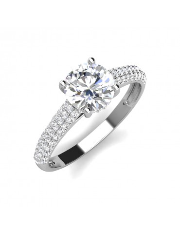 Moissanite Diamond Maxiem Ring