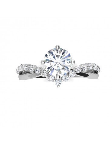 Moissanite Diamond Le Tiare Ring