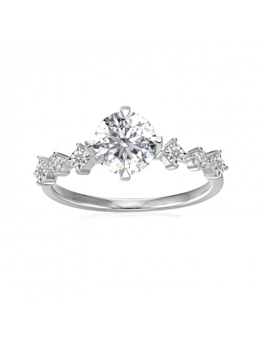 Moissanite Diamond Geneva Ring