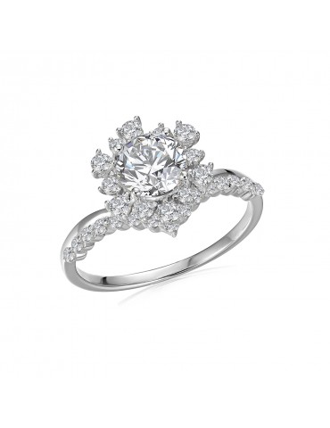 Moissanite Diamond Mon Fleurie Ring