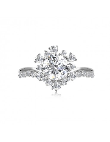 Moissanite Diamond Mon Fleurie Ring