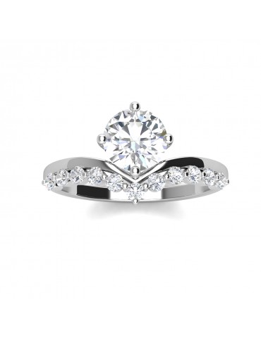 Moissanite Diamond Les Silvine Ring