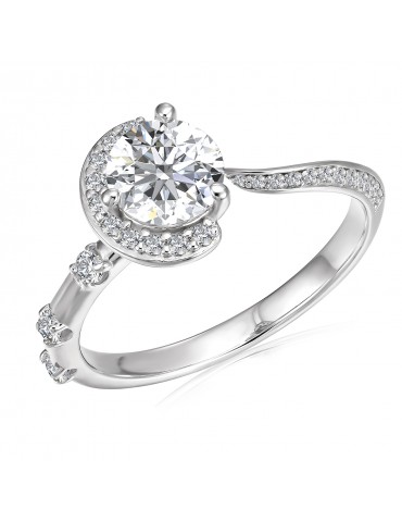 Moissanite Diamond Nouvel Ring