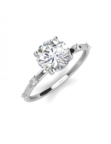 Moissanite Diamond Le Carré Ring