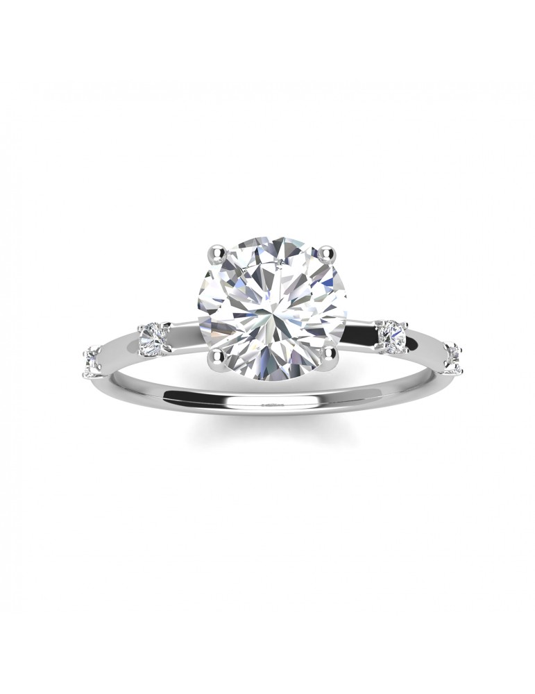 Moissanite Diamond Le Carré Ring