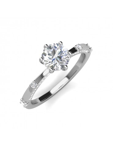 Moissanite Diamond Mon Elinor Ring