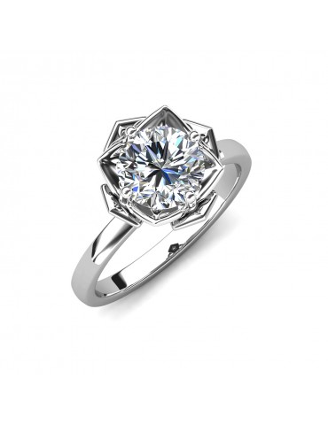 Moissanite Diamond Romarin Ring