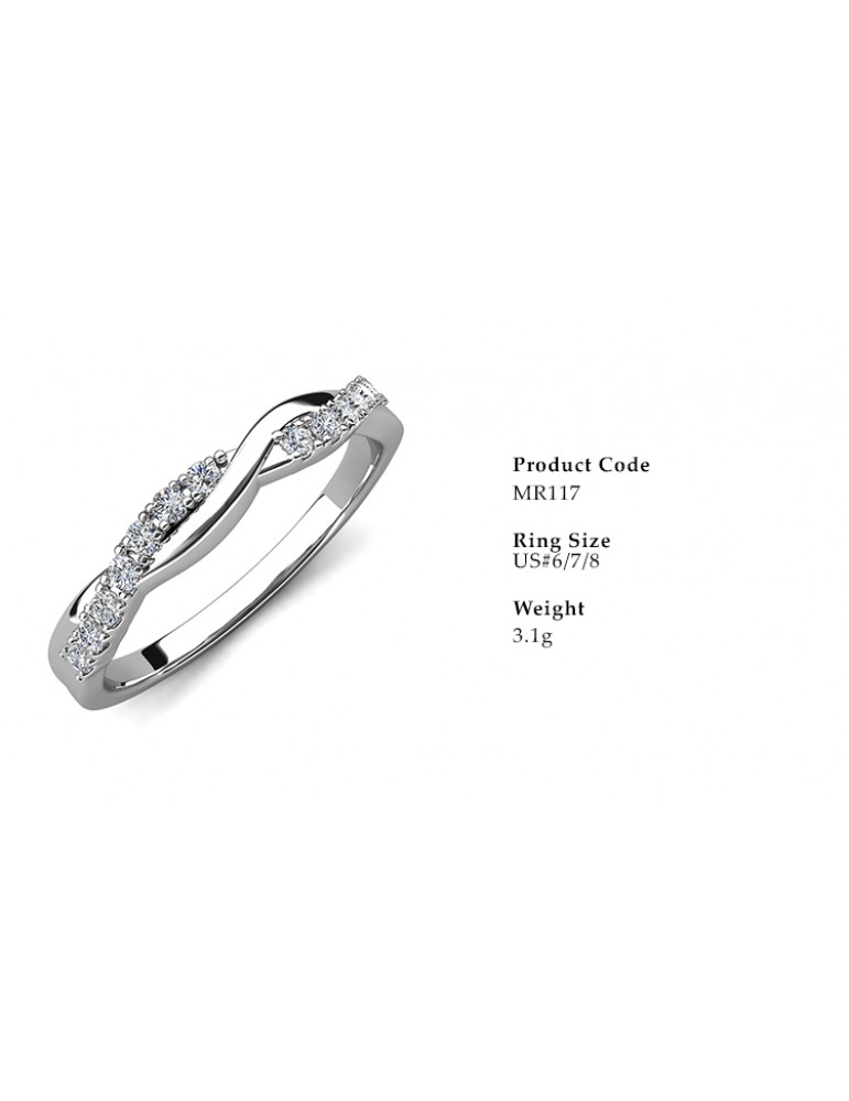 Moissanite Diamond Silvine Ring 