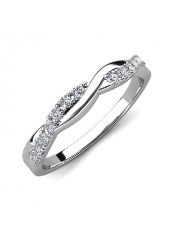 Moissanite Diamond Silvine Ring 