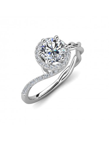 Moissanite Diamond Patrice Ring