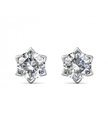 Moissanite Diamond Le Brillant Earrings