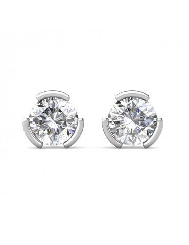 Moissanite Diamond Equerre Earrings