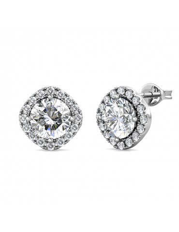 Moissanite Diamond Le Diamant Earrings