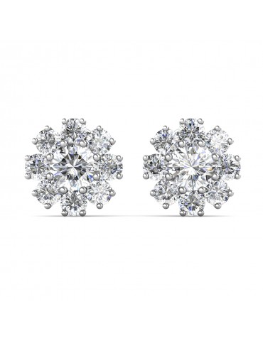 Moissanite Diamond Mon Orné Earrings