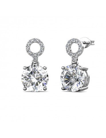 Moissanite Diamond Mon Elégant Earrings