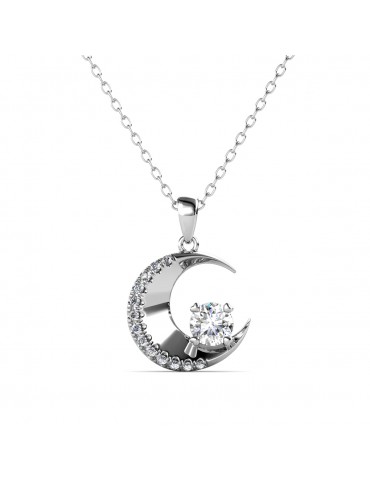 Moissanite Diamond La Lune Pendant