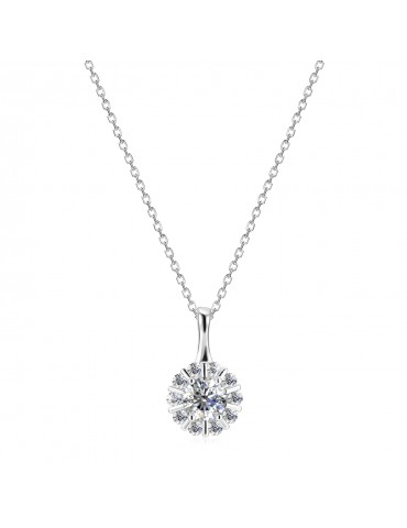 Moissanite Diamond Le Pétale Pendant