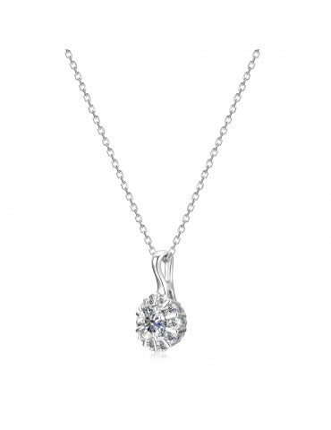 Moissanite Diamond Le Pétale Pendant