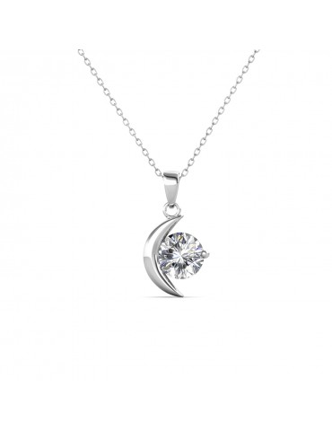 Moissanite Diamond L' éclipse Pendant