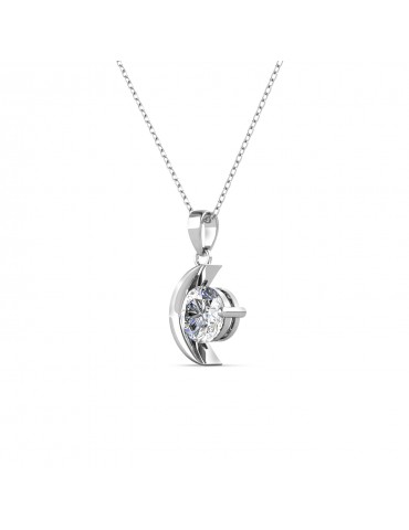 Moissanite Diamond L' éclipse Pendant