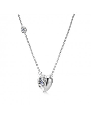 Moissanite Diamond Je T'aime Pendant