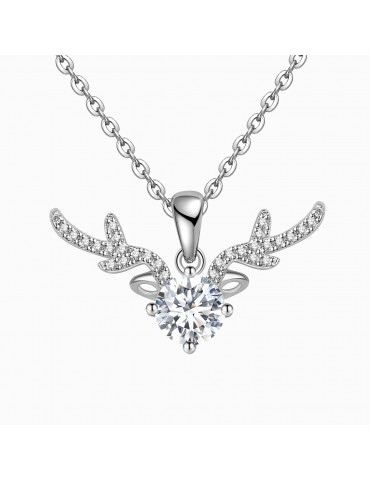 Moissanite Diamond Mon Renne Pendant