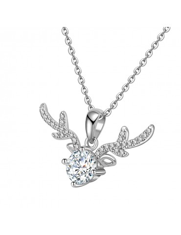 Moissanite Diamond Mon Renne Pendant