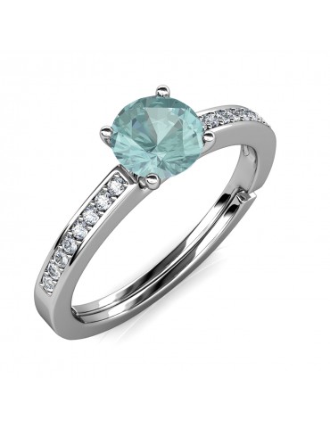 Moissanite Diamond Le Reine Ring