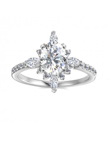 Moissanite Diamond Lustré Ring