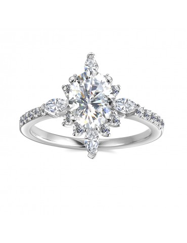 Moissanite Diamond Déesse Ring