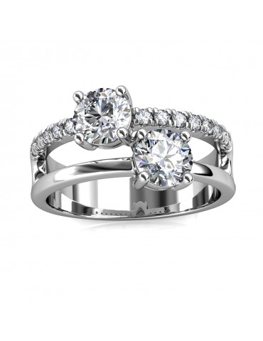 Moissanite Diamond Le Doublé Ring