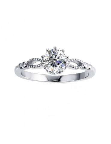 Moissanite Diamond Le Côté Ring