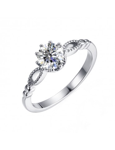 Moissanite Diamond Le Côté Ring