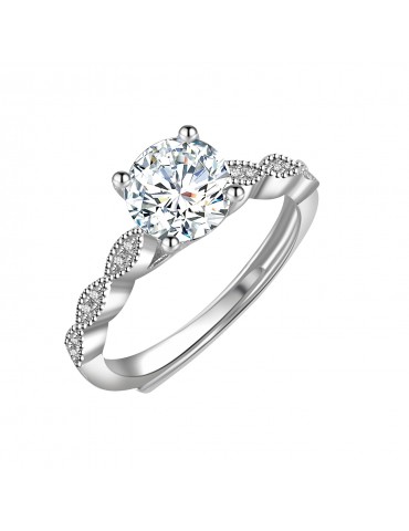 Moissanite Diamond Andrée Ring