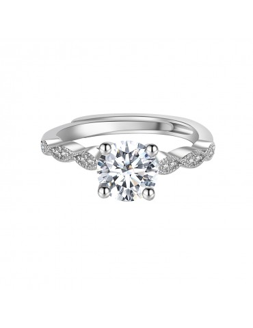 Moissanite Diamond Andrée Ring
