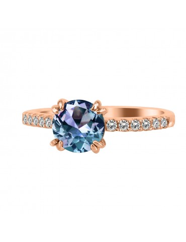 Clasic Solitaire Alexandrite Ring